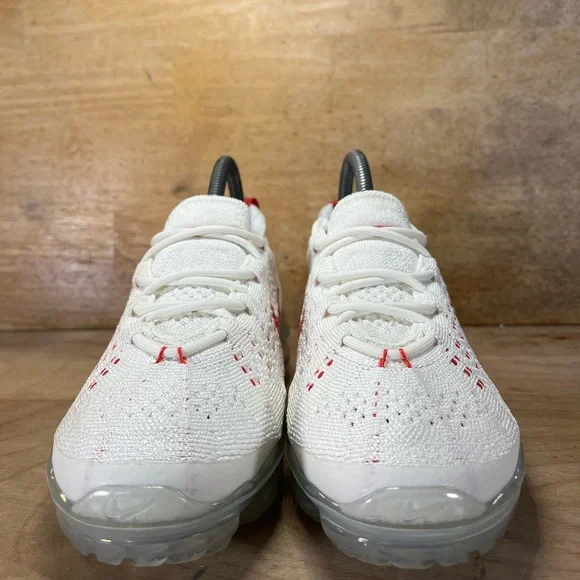 Nike Air VaporMax 2023 Flyknit Womens Size 6.5 Shoes Sneakers Sail Track Red - Picture 2 of 10